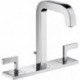 Mél lavabo 170 3 trou s poignées Manettes bec 140 mmavec tirette et vidage chromé 