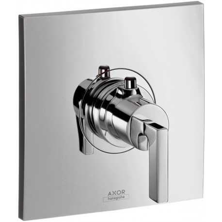 Set de finition therm encastré haut débit poignée manette chroméé