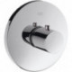 Set de finition pour mitigeur thermostatique encastré haut débit chroméé