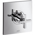 Set de finition therm encastré haut débit poignée croisillon chroméé
