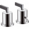 Set fin therm 2 trou s montage bord baignoire ou plage carrelage poign man chroméé