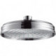 tête de douche galette Ø 180 mm nickel brossé