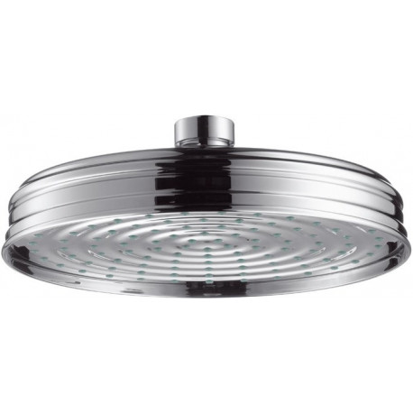 tête de douche galette Ø 180 mm nickel brossé
