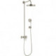Showerpipe thermostatique nickel brossé