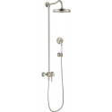 Showerpipe thermostatique nickel brossé