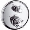 Set de finition mitigeur thermostatique encastréavec robinet d'arrêt, chroméé