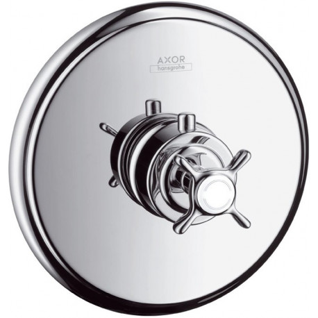 Set de finition pour mitigeur thermostatique encastré nickel brossé