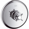 Set de finition pour mitigeur thermostatique encastré haut débit chroméé