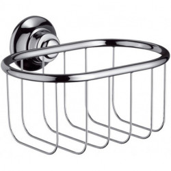 Panier porte-savon chroméé