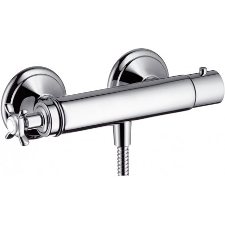 mitigeur thermostatique douche nickel brossé