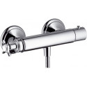 mitigeur thermostatique douche nickel brossé