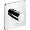 Set de finition pour mitigeur thermostatique encastré haut débit chroméé