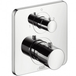 Set finition mitigeur thermostatique encastréavec RA/inverseur chroméé