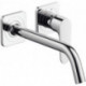 mitigeur lavabo encastréavec rosaces, bec 227 mm, bonde à écoulement libre chromé 