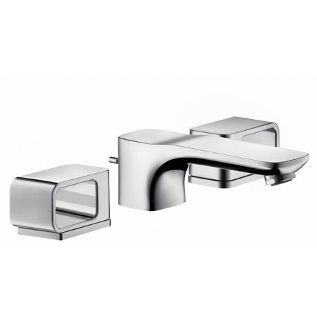 Mélongeur lavabo 3 trou s 50avec rosacesavec tirette et vidage chroméé