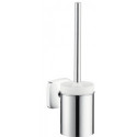 Porte-brosse WC chroméé