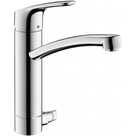 Mitigeur de cuisine 200 FOCUS DN 15, avec robinet d'arrêt chromé HANSGROHE