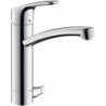 Mitigeur de cuisine 200 FOCUS DN 15, avec robinet d'arrêt chromé HANSGROHE