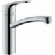 Mitigeur de cuisine 160, 1 jet aspect acier inox 160 FOCUS DN 15