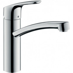Mitigeur de cuisine 160, 1 jet aspect acier inox 160 FOCUS DN 15