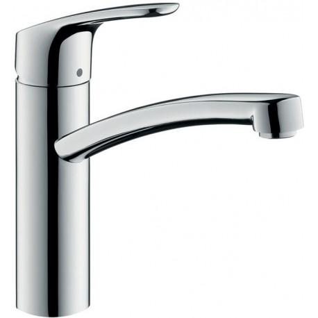 Mitigeur de cuisine 160, 1 jet aspect acier inox 160 FOCUS DN 15