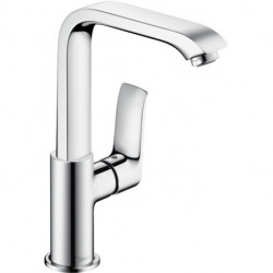 Mitigeur de lavabo 230 sans tirette ni vidage chromé Gâchette pivotante METRIS DN 15 m chr