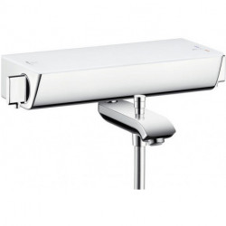 mitigeur Thermostatique bain/douche blanc/chromé