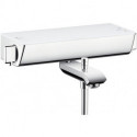 mitigeur Thermostatique bain/douche blanc/chromé