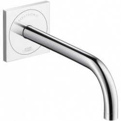 mitigeur de lavabo électronique encastré mural, bec 225 mm chroméé