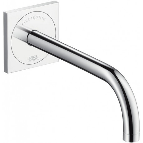 mitigeur de lavabo électronique encastré mural, bec 225 mm chroméé
