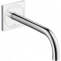 mitigeur de lavabo électronique encastré mural, bec 225 mm chroméé