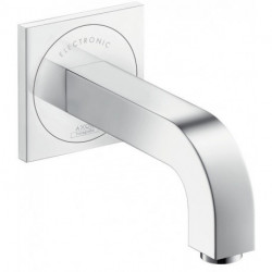 mitigeur de lavabo électronique encastré mural, bec 160 mm chroméé