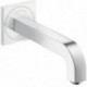mitigeur de lavabo électronique encastré mural, bec 220 mm chroméé