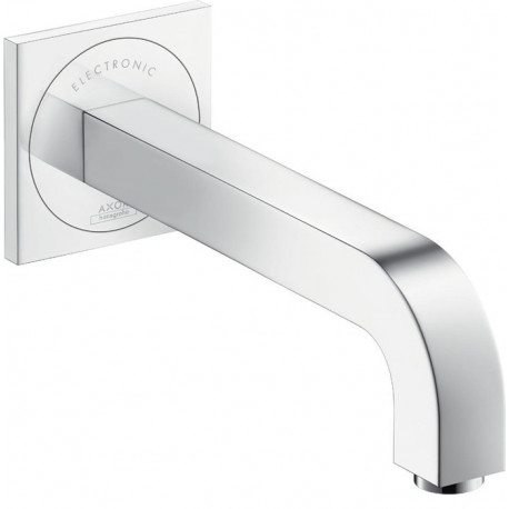 mitigeur de lavabo électronique encastré mural, bec 220 mm chroméé
