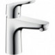 Mitigeur de lavabo 100 avec tirette et vidage chromé FOCUS 100 DN 15