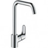 mitigeur de cuisine 260, 1 jet aspect acier inox
