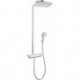Colonne de douche 360 1jet, Bras de douche 380mm chromé