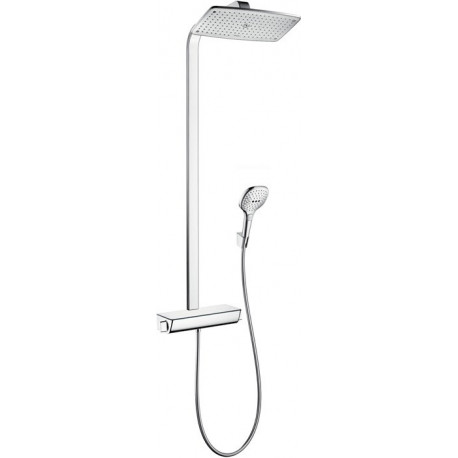Colonne de douche 360 1jet, Bras de douche 380mm chromé