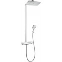 Colonne de douche 360 1jet, Bras de douche 380mm chromé
