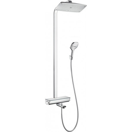Showerpipe 360 AIR Bain/douche, bras de douche 380mm chroméé
