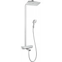 Showerpipe 360 AIR Bain/douche, bras de douche 380mm chroméé