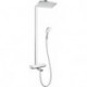 Showerpipe 360 AIR Bain/douche, bras de douche 380mm blc/chr