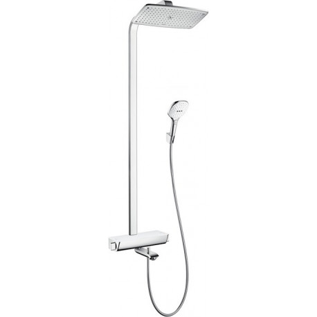 Showerpipe 360 AIR Bain/douche, bras de douche 380mm blc/chr