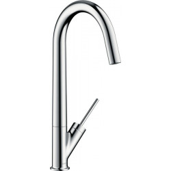 mitigeur cuisine aspect acier inox