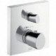 Set de finition mitigeur thermostatique encastréavec robinet d'arrêt chroméé