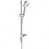 Set Raindance Select E 120 3jet EcoSmart / Unica'S Puro 0,65 m blanc/chromé