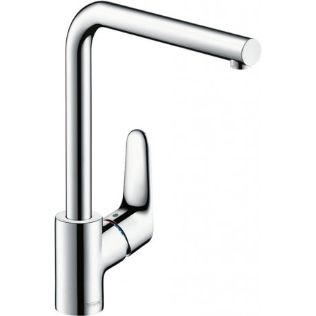 Mitigeur de cuisine 280, 1 jet chromé 280 FOCUS DN 15. mit Bec orientable chrom