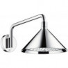 tête de douche Axor 240 2jetavec bras de douche designed by Front chroméé