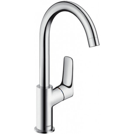 Mitigeur lavabo 210 bec haut sans tirette ni vidage chromé