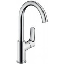 Mitigeur lavabo 210 bec haut avec tirette et vidage synthétique chromé